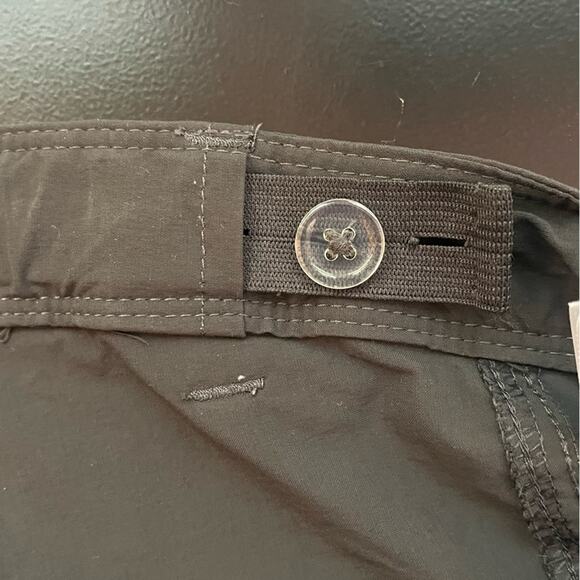 North Face Hiking Pants Girls Medium Convertible Dark Grey Adj Waist Outdoors - Picture 4 of 12